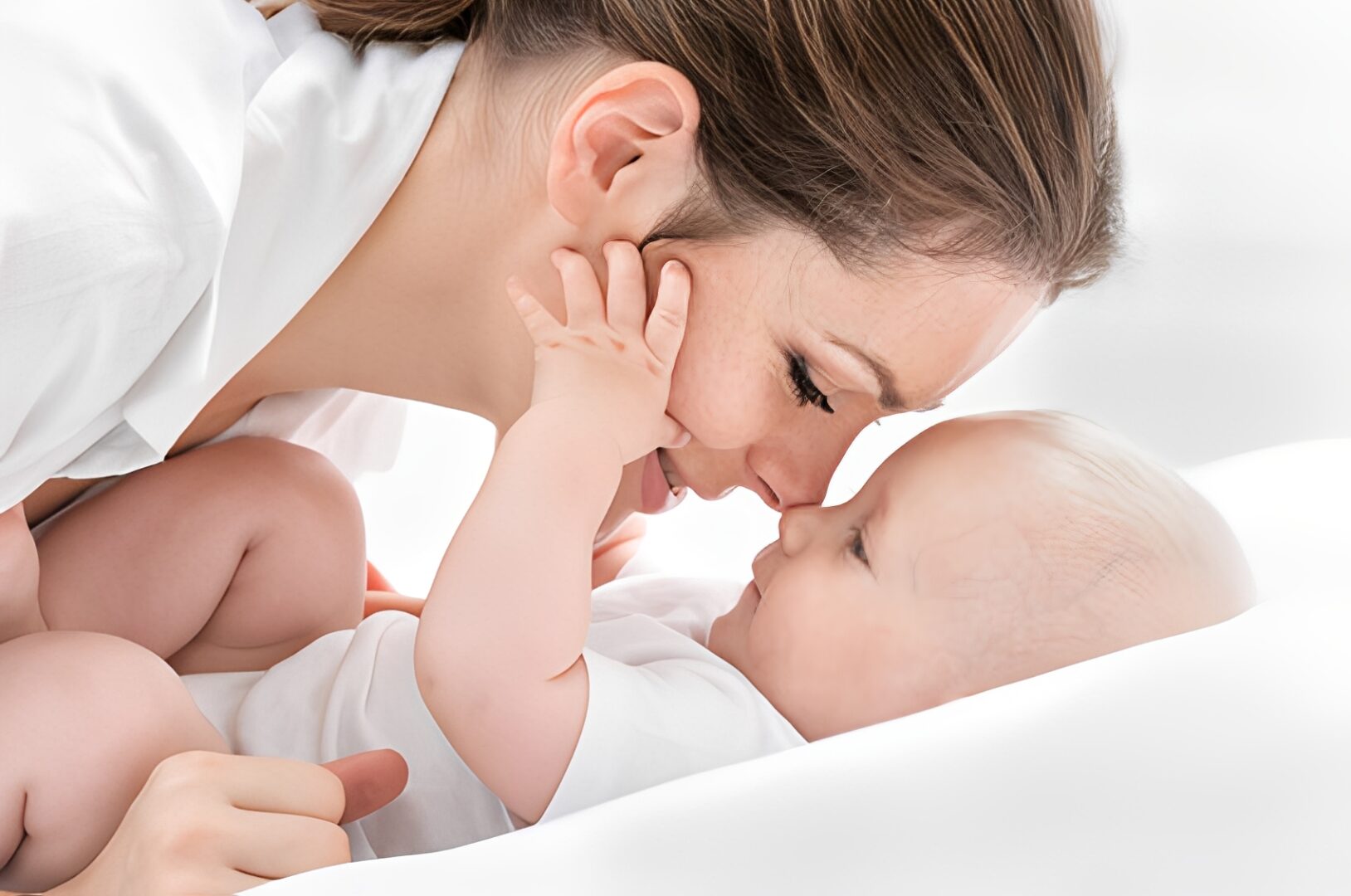 Loving gaze between mother and infant